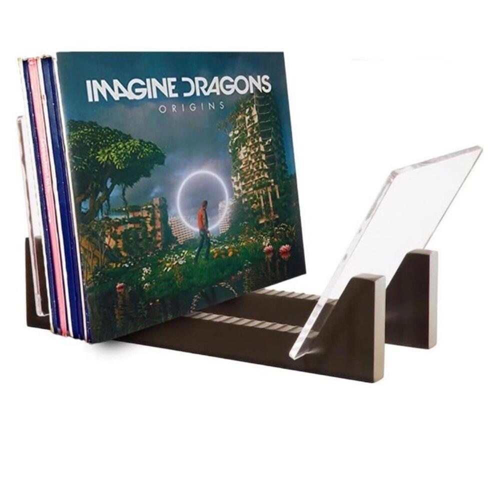 KAIU Vinyl Record Storage Holder - Stacks up to 50 Albums 7 or 12 inch LPs